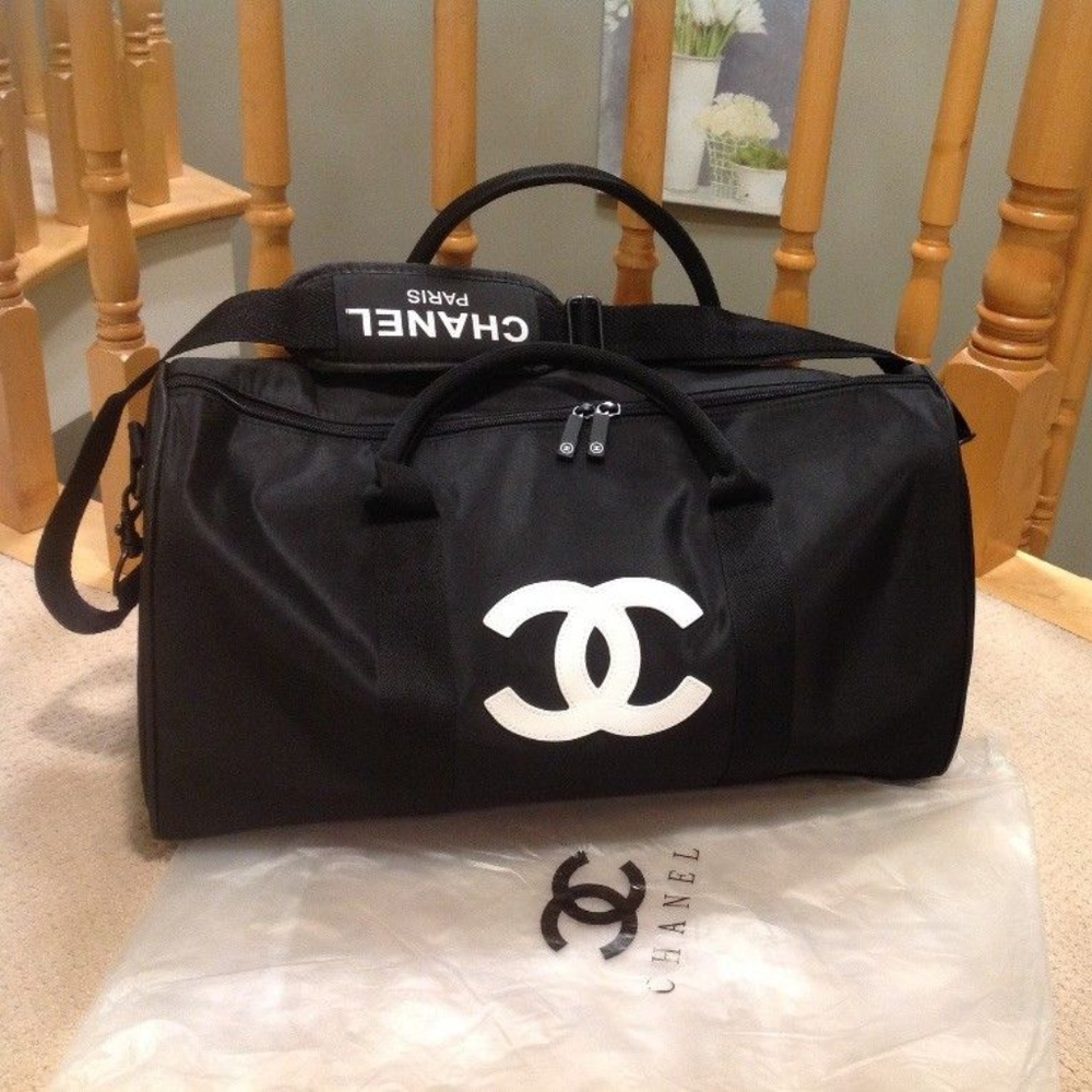 CHANEL | Bags | Authentic Chanel Travel Bag Gym Bag Duffle Vip